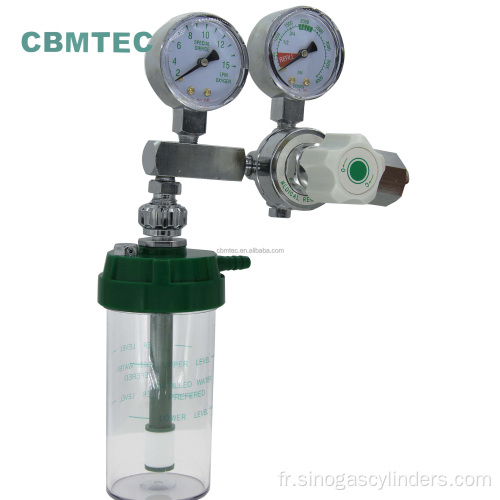 Double jauge de type occidental du matériau en acier inoxydable du régulateur